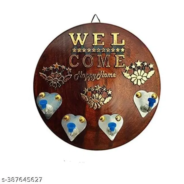 Wooden Key Holder, Brown