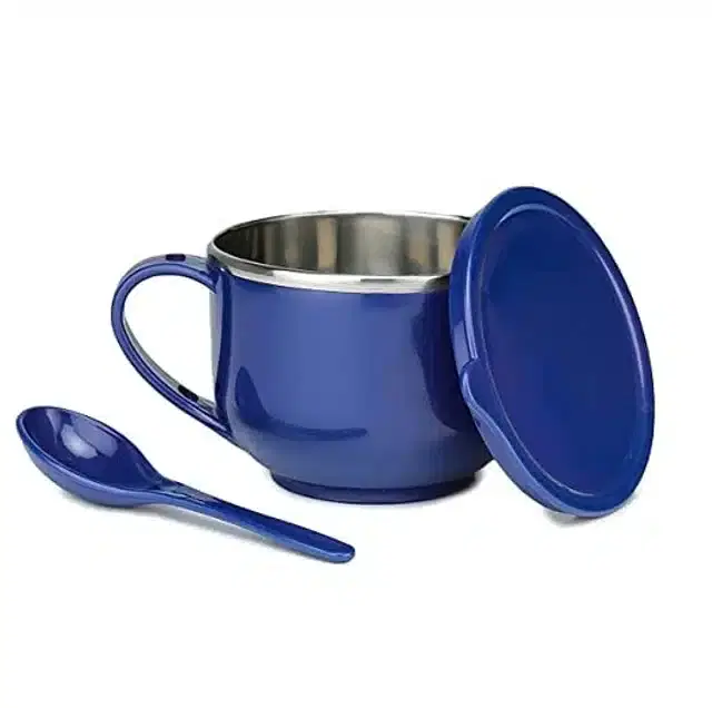 Bowl With Spoon, Multicolor, Free Size, B30