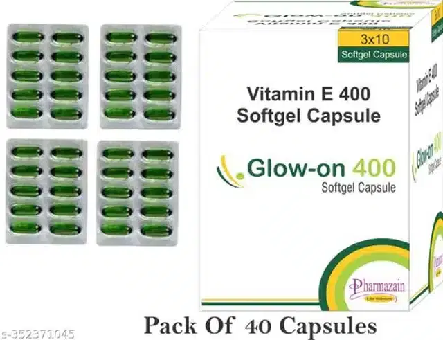 Vitamin E 400 Softgel Capsules, Pack of 40