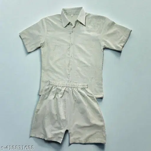 Cotton Solid Top & Bottom Set for Men (Sea Green, M)