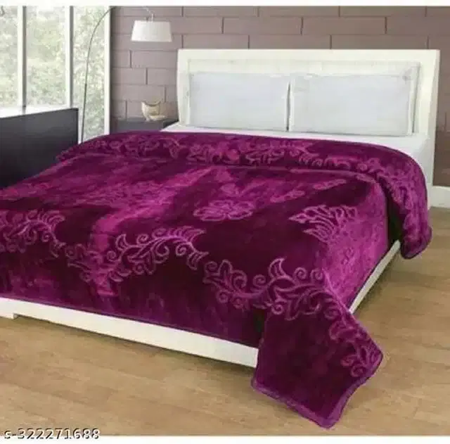 Microfiber Double Bed Blanket, Multicolor