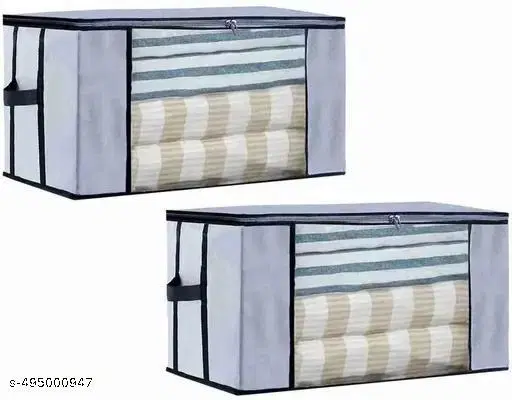 Non-woven Clothes Cover,  (Yellow),  (Pack Of 2)