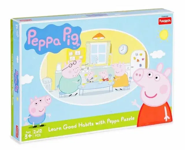 Funskool Peppa Pig Good Habits 2 In 1 Puzzle