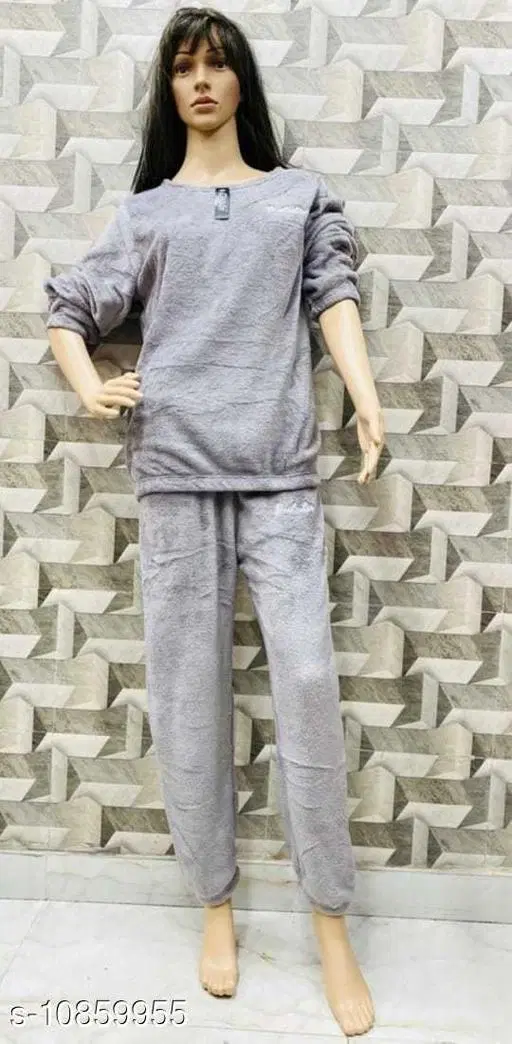 Comfort Nightdress for Women (Grey, L)