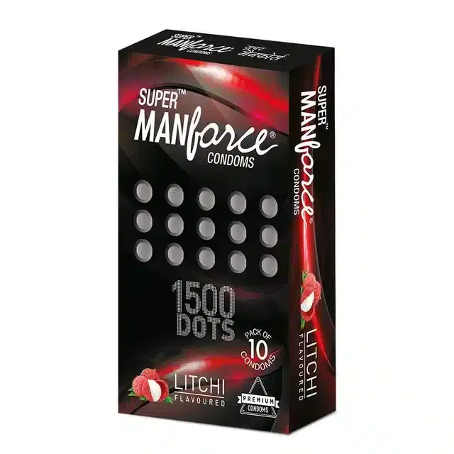 Manforce Extra Dotted Condoms, Pack of 10