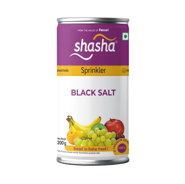 Shasha Black Salt Sprinkler 200 g