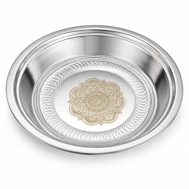 SimpleHome Lightweight Steel Atta Dough Plate/Parat
