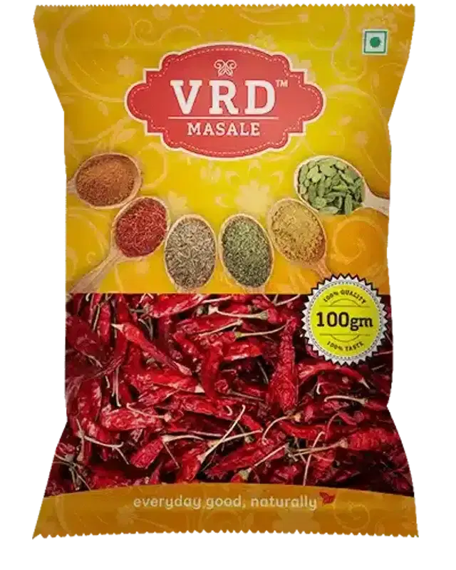 VRD Lal Mirch Sabut (Dandi) 100 g