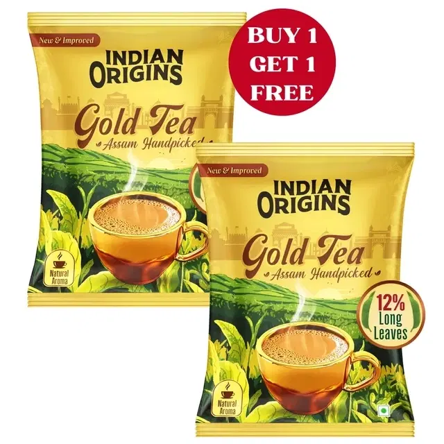 Indian Origins Gold Tea 2X100 g (Buy 1 Get 1 Free)