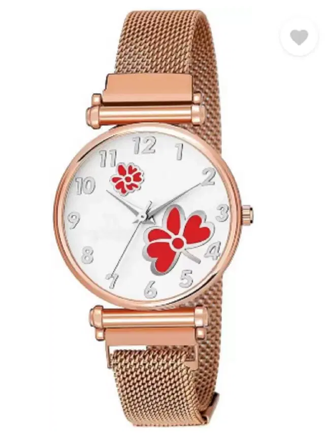Analog Watch for Women & Girls (Rose Gold)