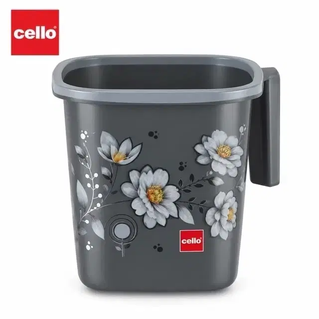 Cello Bloom Mug, 1.5 L, Grey | Sturdy & Easy-Grip Handle