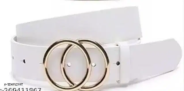 Fancy Belts for Women (White)