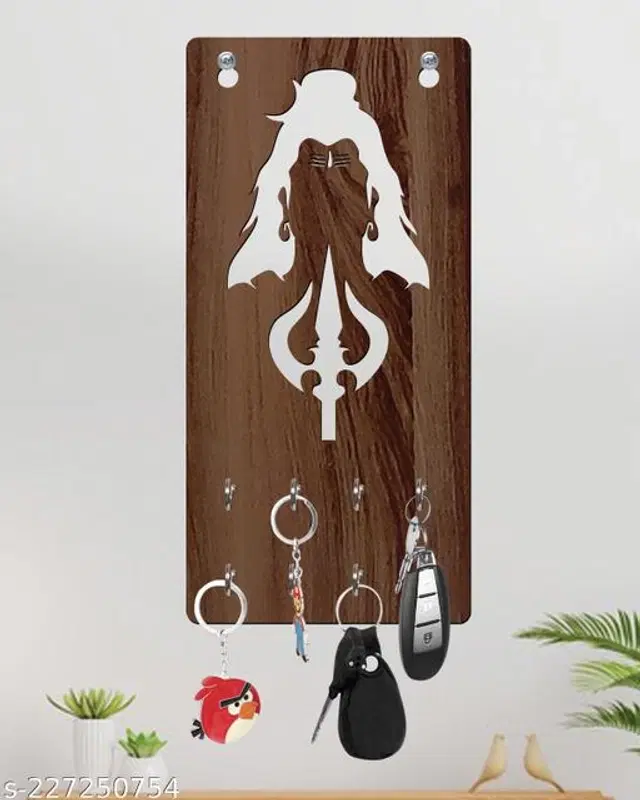 Wooden Key Holder, Brown