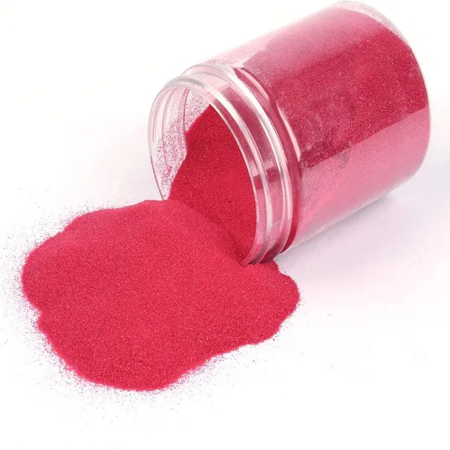Bright Bloom Rangoli Powder for Diwali Floor Decoration, Red, 100 g