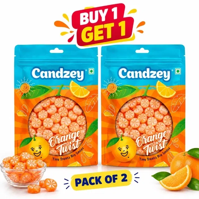 Candzey Orange Slices 2X100 g  (Buy 1 Get 1 Free)