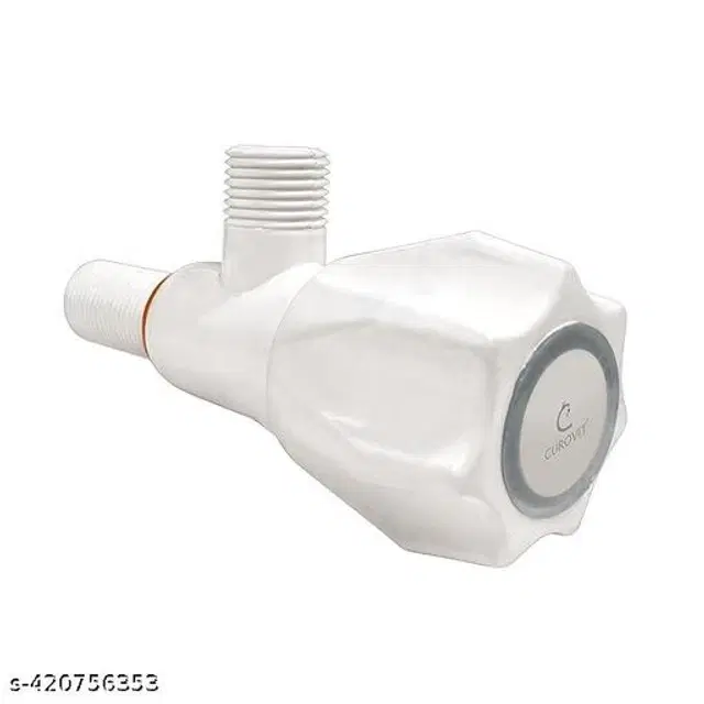 Plastic Angle Neck Tap, White