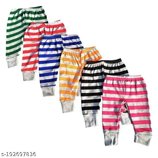 Woolen Thermal Bottomwear for Kids, Pack of 6 (Multicolor, 12-18 Months)