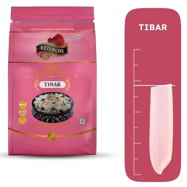 Red Rose 1121 Tibar Basmati Rice 1 Kg