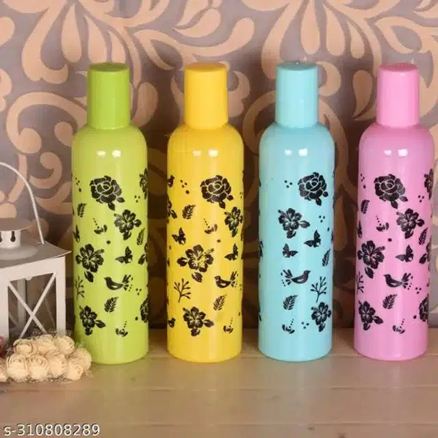 Water Bottle Set, Multicolor, 500 ml, Pack of 4