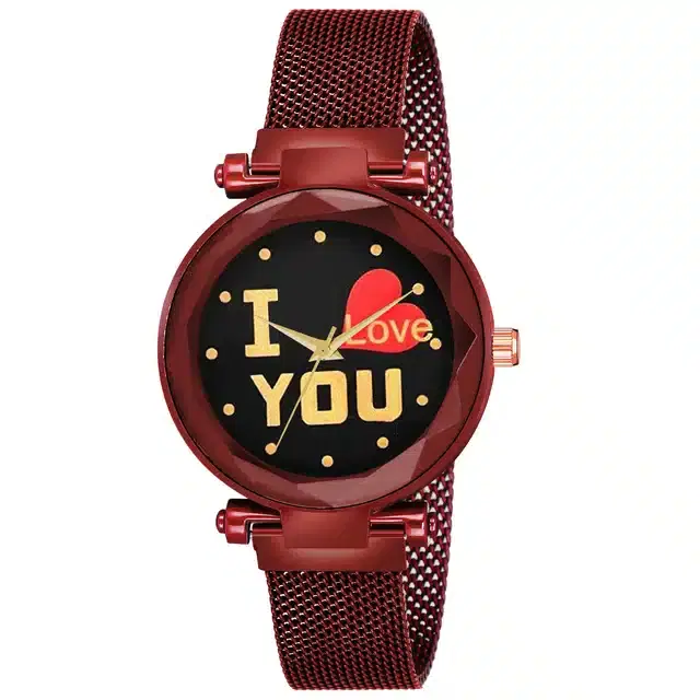 Analog Watch for Women (Red)