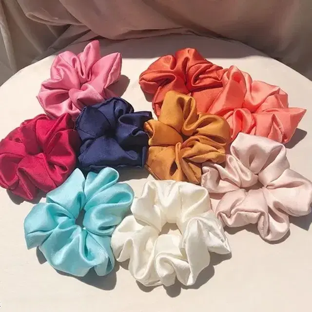 Scrunchie Set for Women, Multicolor Pack of 12