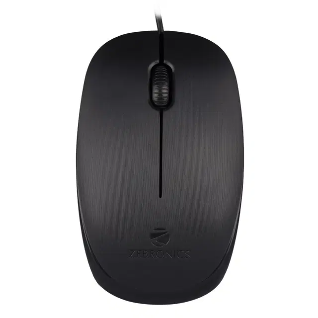 Zebronics Wired USB Mouse, Black