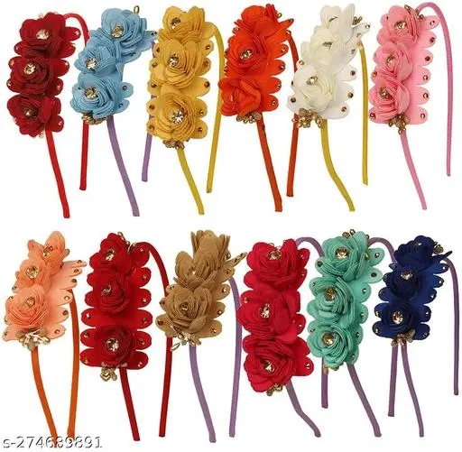 3 Pcs Hair Bands for Women (Multicolor)