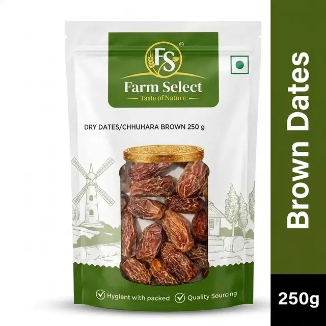 Farm Select Dry Dates/Chhuhara Brown 250 g