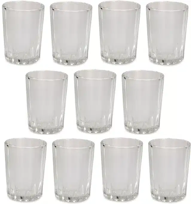 Liquor cum Cocktail Glasses, Transparent, 200 ml, Pack of 11