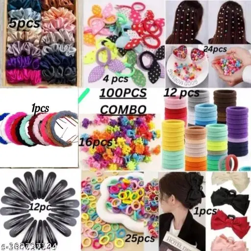 Stylish Hair Clips for Women, Pack of 100 (Teal)