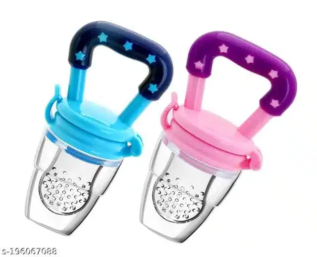Silicone Nibbler for Infants, Multicolor, Pack of 2