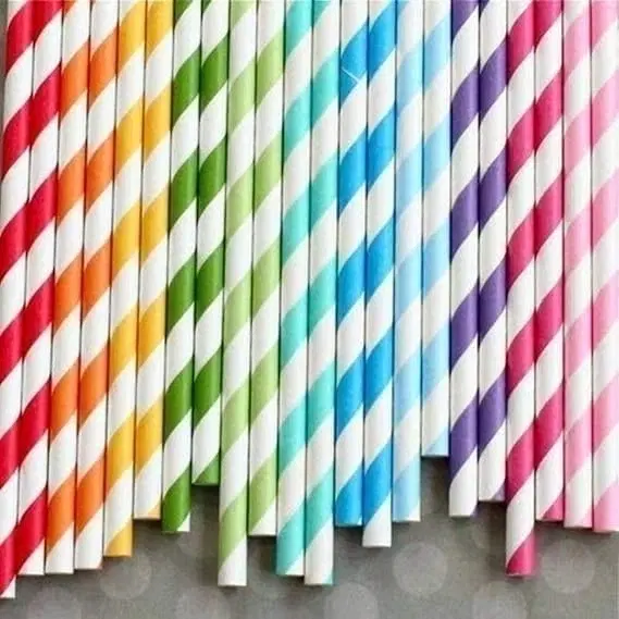 Straw Paper Colored 8mmPack Of 50 Pc