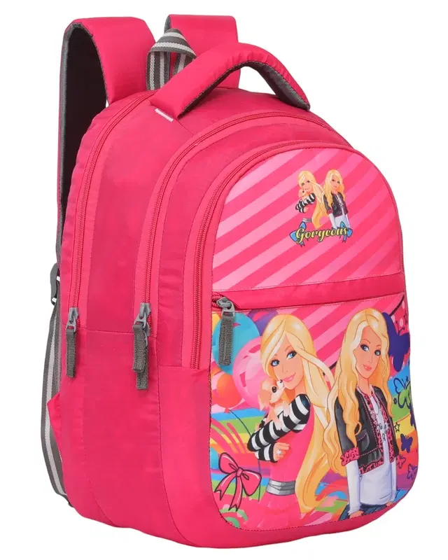 Polyester Backpack for Kids, Pink, 25 L