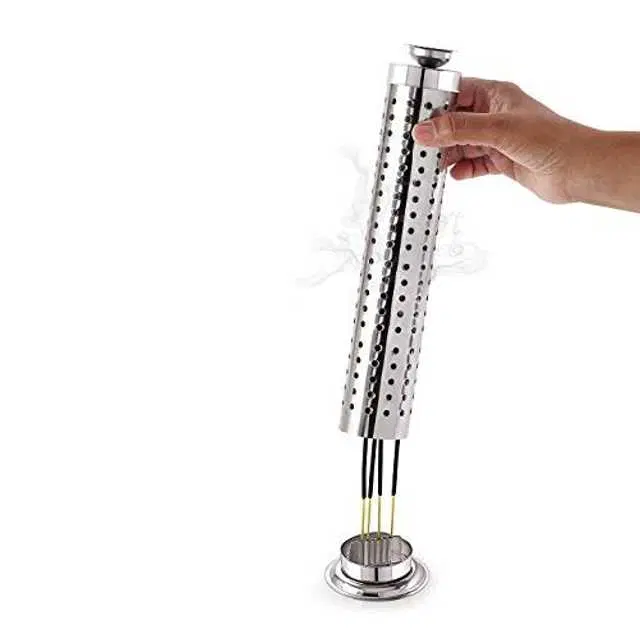 Abhi Stainless Steel Agarbatti Stand, Silver, AE-2