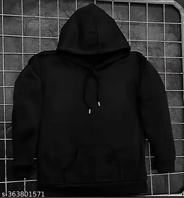 Cotton Blend Hoodie for Women (Black, S)