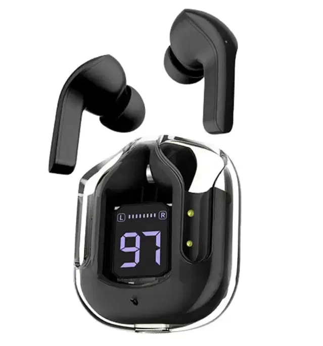 Wireless Bluetooth Earbuds with Charging Case, Black
