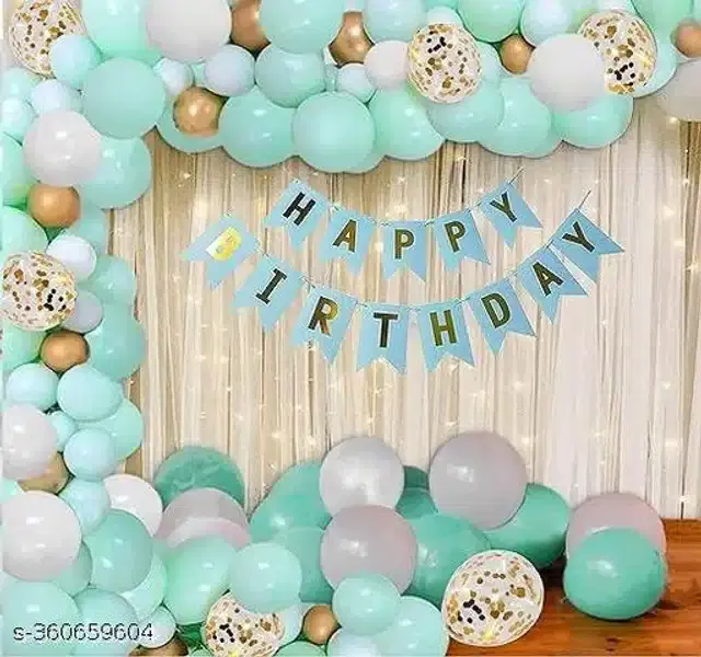 Birthday Party Decoration Kit, Multicolor, Set of 101