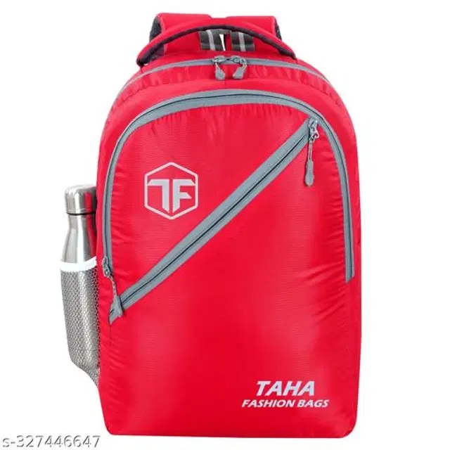 Taha Polyester Backpack for Kids, Red, 30 L