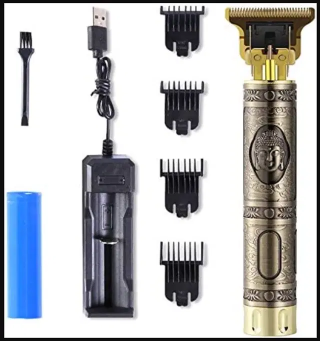 Stainless Steel Trimmer for Men & Women, Gold