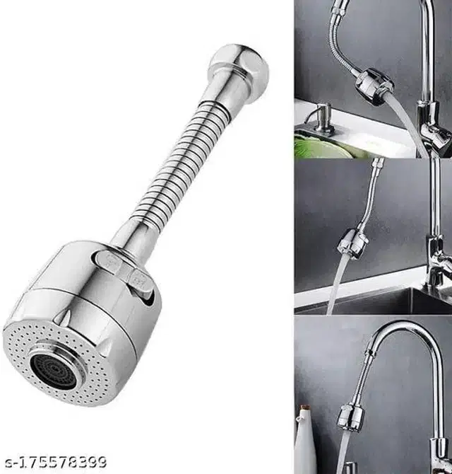 Flexible Rotating Water Faucet, Silver