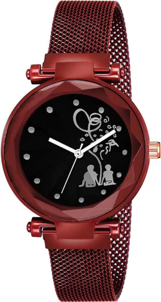 Metal Strap Analog Watch for Women & Girls (Multicolor)