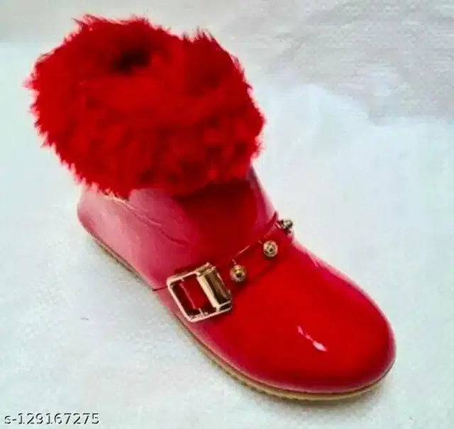 Boots for Girls (Red, 18-21 Months)
