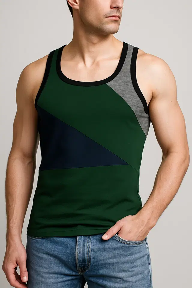 Rupa Jon Gym Vest Style No-9003 for Men Pack of 1, Assorted (80cm)