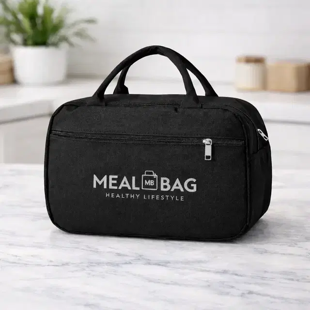 Lunch Meal Box Bag Insulated thermal Black