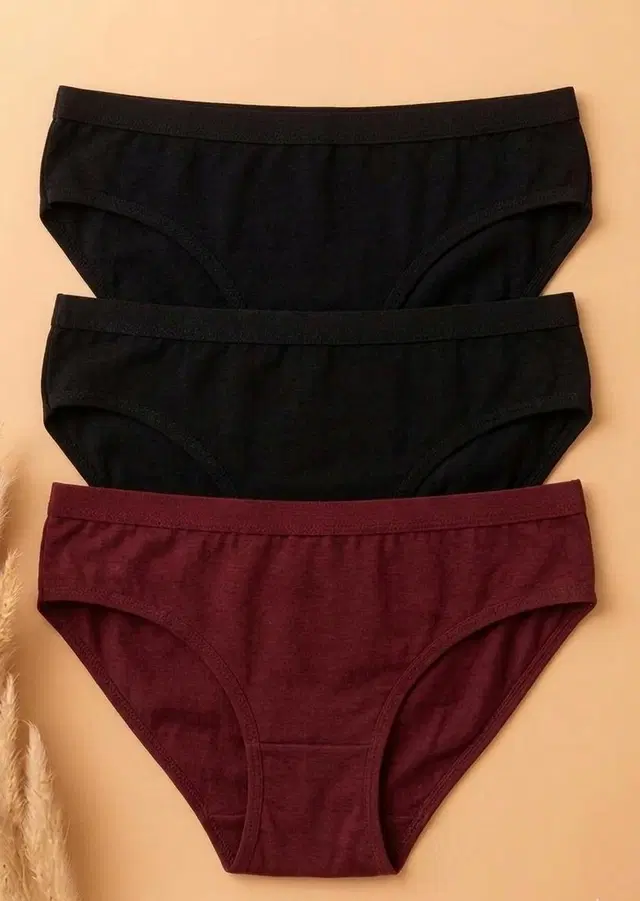 Soft Breathable Bikini Briefs for Women Combo (Multicolor, 28)