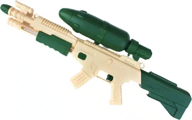 Holi Pistol Pichkari, Brown & Green