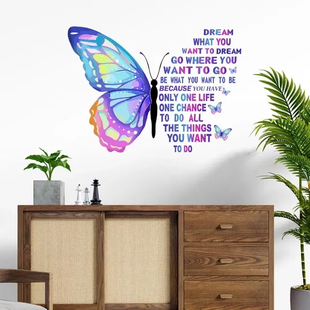 Decal Butterfly Motivational Stickers
