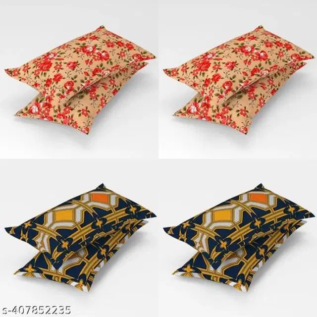 Cotton Pillow Covers, Multicolor, 17x27 inches, Pack of 8