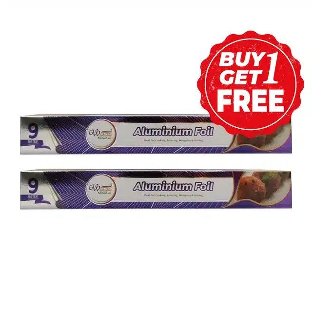 Wholsome Aluminum Foil 9 m, Buy 1 Get 1 Free