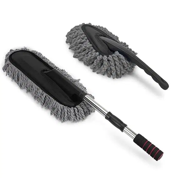 Microfiber Duster for Car Cleaning, Black